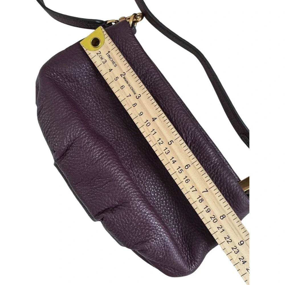 Marc by Marc Jacobs Purple Leather Crossbody Bag M0009470 604 Gold Hardware‎